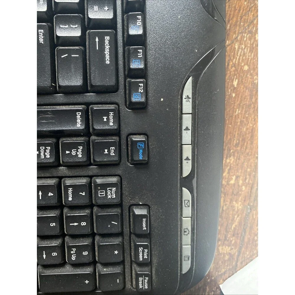 Logitech EX110 Cordless Desktop Wireless Keyboard No USB Receiver USED